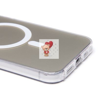 Чехол-накладка для Apple iPhone 15 Pro Max (белый) - SM025 SafeMag Чехол-накладка для Apple iPhone 15 Pro Max (белый) - SM025 SafeMag