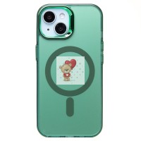 Чехол-накладка для Apple iPhone 15 (зеленый) - SM025 SafeMag Чехол-накладка для Apple iPhone 15 (зеленый) - SM025 SafeMag