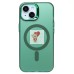 Чехол-накладка для Apple iPhone 15 (зеленый) - SM025 SafeMag