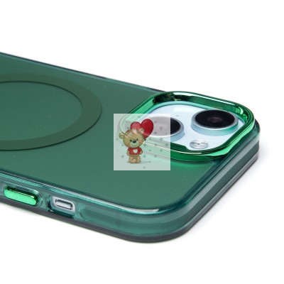 Чехол-накладка для Apple iPhone 15 (зеленый) - SM025 SafeMag Чехол-накладка для Apple iPhone 15 (зеленый) - SM025 SafeMag