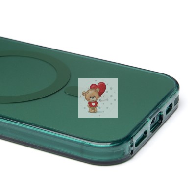 Чехол-накладка для Apple iPhone 15 (зеленый) - SM025 SafeMag Чехол-накладка для Apple iPhone 15 (зеленый) - SM025 SafeMag