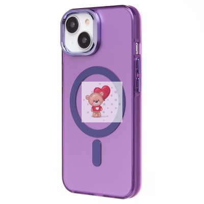 Чехол-накладка для Apple iPhone 13 (фиолетовый) - SM025 SafeMag