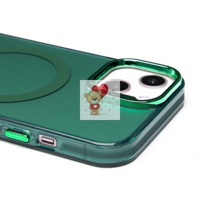 Чехол-накладка для Apple iPhone 14 (зеленый) - SM025 SafeMag
