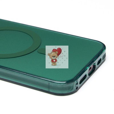 Чехол-накладка для Apple iPhone 14 (зеленый) - SM025 SafeMag