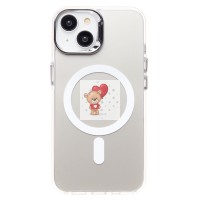 Чехол-накладка для Apple iPhone 14 (белый) - SM025 SafeMag Чехол-накладка для Apple iPhone 14 (белый) - SM025 SafeMag