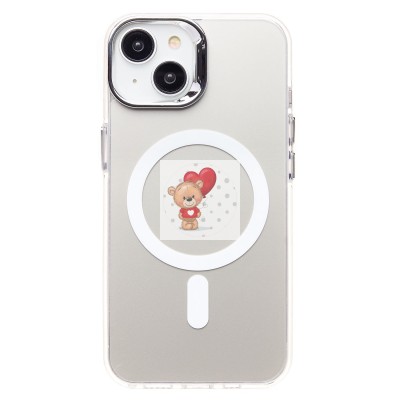 Чехол-накладка для Apple iPhone 13 (белый) - SM025 SafeMag Чехол-накладка для Apple iPhone 13 (белый) - SM025 SafeMag