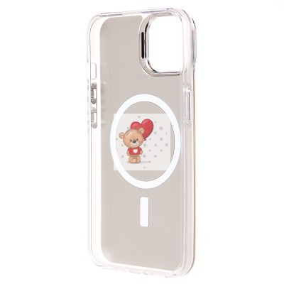 Чехол-накладка для Apple iPhone 13 (белый) - SM025 SafeMag Чехол-накладка для Apple iPhone 13 (белый) - SM025 SafeMag