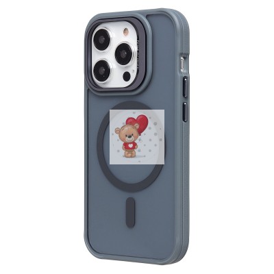 Чехол-накладка для Apple iPhone 14 Pro (серый) - SM026 SafeMag