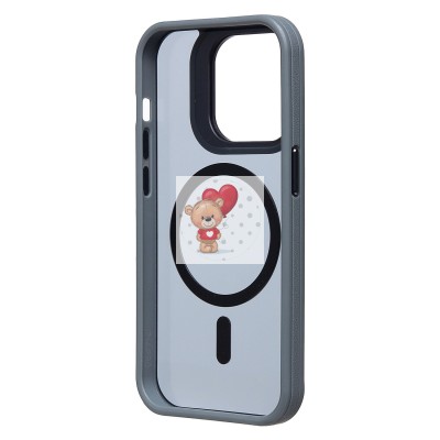 Чехол-накладка для Apple iPhone 14 Pro (серый) - SM026 SafeMag