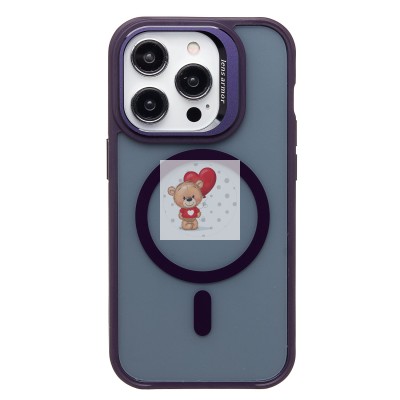 Чехол-накладка для Apple iPhone 14 Pro (темно-фиолетовый) - SM026 SafeMag Чехол-накладка для Apple iPhone 14 Pro (темно-фиолетовый) - SM026 SafeMag