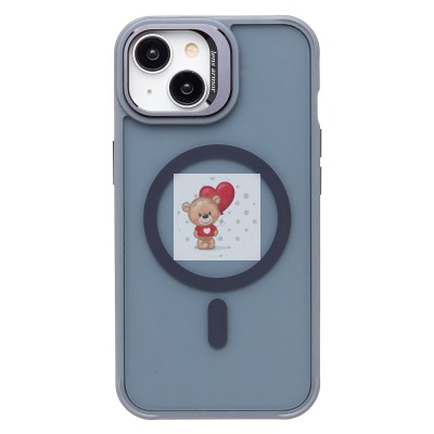 Чехол-накладка для Apple iPhone 13/iPhone 14 (серый) - SM026 SafeMag Чехол-накладка для Apple iPhone 13/iPhone 14 (серый) - SM026 SafeMag