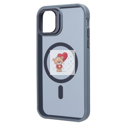 Чехол-накладка для Apple iPhone 11 (серый) - SM026 SafeMag