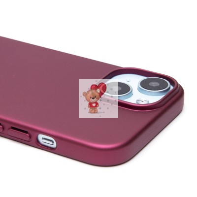 Чехол-накладка для Apple iPhone 15 (бордовый) - SC345