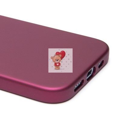 Чехол-накладка для Apple iPhone 15 (бордовый) - SC345