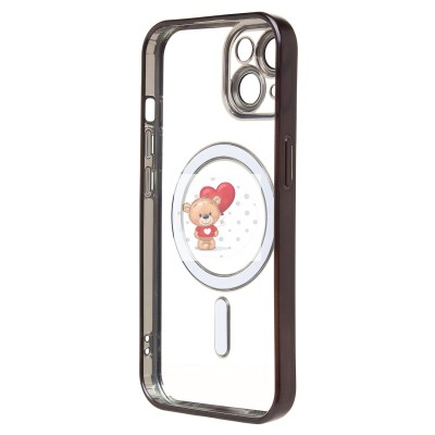 Чехол-накладка для Apple iPhone 15 (черный) - SM027 SafeMag