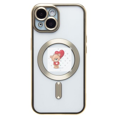 Чехол-накладка для Apple iPhone 15 (золотой) - SM027 SafeMag Чехол-накладка для Apple iPhone 15 (золотой) - SM027 SafeMag