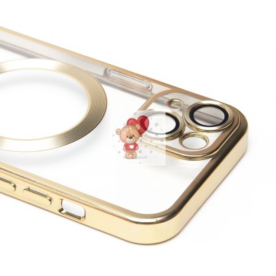 Чехол-накладка для Apple iPhone 15 (золотой) - SM027 SafeMag