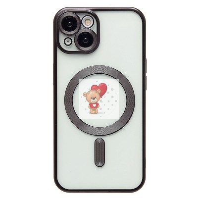 Чехол-накладка для Apple iPhone 14 (черный) - SM027 SafeMag