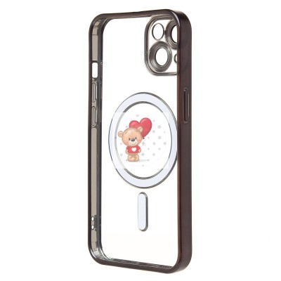 Чехол-накладка для Apple iPhone 14 (черный) - SM027 SafeMag