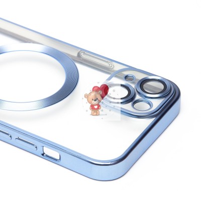 Чехол-накладка для Apple iPhone 14 (синий) - SM027 SafeMag