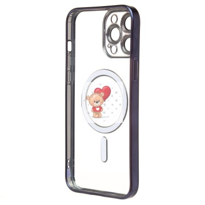 Чехол-накладка для Apple iPhone 13 Pro Max (титановый синий) - SM027 SafeMag