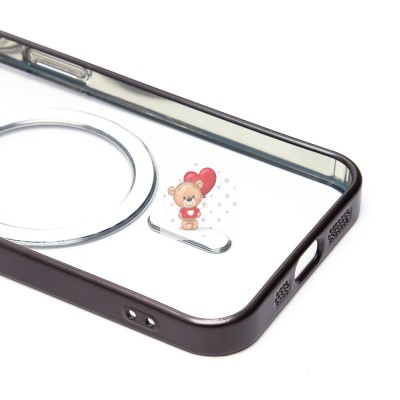 Чехол-накладка для Apple iPhone 13 (черный) - SM027 SafeMag