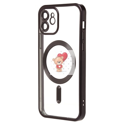 Чехол-накладка для Apple iPhone 12 (черный) - SM027 SafeMag