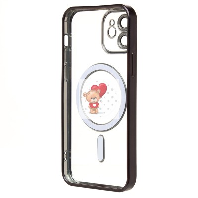 Чехол-накладка для Apple iPhone 12 (черный) - SM027 SafeMag