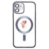 Чехол-накладка для Apple iPhone 12 (синий) - SM027 SafeMag