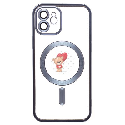 Чехол-накладка для Apple iPhone 12 (синий) - SM027 SafeMag