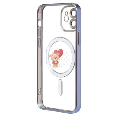 Чехол-накладка для Apple iPhone 12 (синий) - SM027 SafeMag