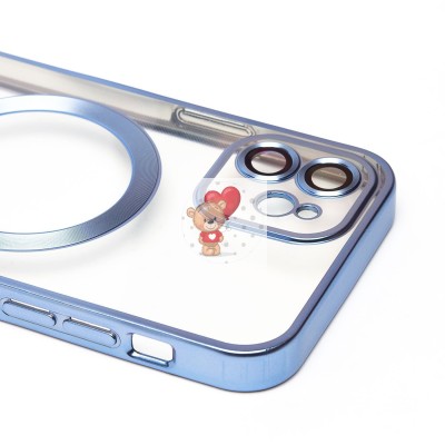 Чехол-накладка для Apple iPhone 12 (синий) - SM027 SafeMag