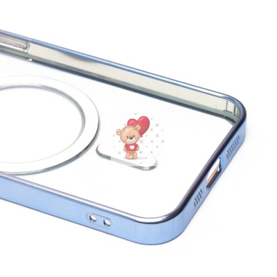 Чехол-накладка для Apple iPhone 12 (синий) - SM027 SafeMag