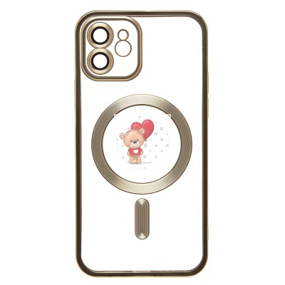 Чехол-накладка для Apple iPhone 12 (золотой) - SM027 SafeMag Чехол-накладка для Apple iPhone 12 (золотой) - SM027 SafeMag