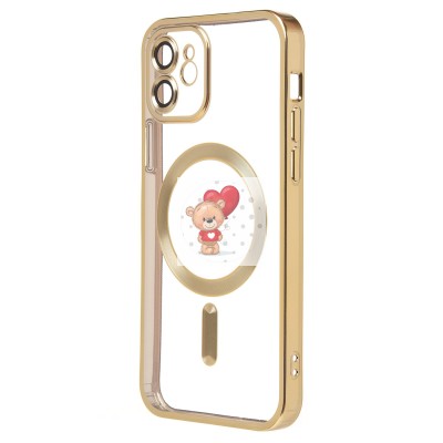 Чехол-накладка для Apple iPhone 12 (золотой) - SM027 SafeMag