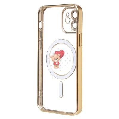 Чехол-накладка для Apple iPhone 12 (золотой) - SM027 SafeMag