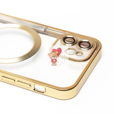 Чехол-накладка для Apple iPhone 12 (золотой) - SM027 SafeMag