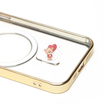 Чехол-накладка для Apple iPhone 12 (золотой) - SM027 SafeMag