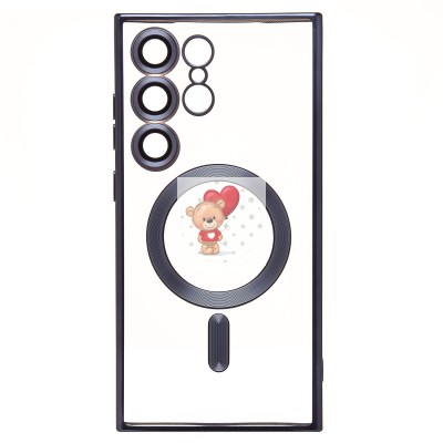 Чехол-накладка для Samsung Galaxy S24 Ultra (титановый синий) - SM027 SafeMag