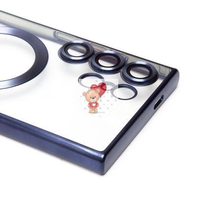 Чехол-накладка для Samsung Galaxy S24 Ultra (титановый синий) - SM027 SafeMag