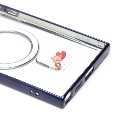 Чехол-накладка для Samsung Galaxy S24 Ultra (титановый синий) - SM027 SafeMag