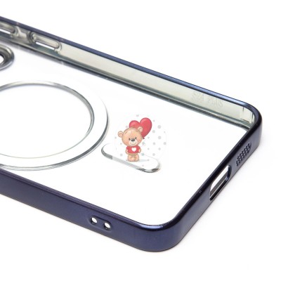 Чехол-накладка для Samsung Galaxy S24+ (титановый синий) - SM027 SafeMag