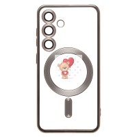 Чехол-накладка для Samsung Galaxy S24 (титановый) - SM027 SafeMag