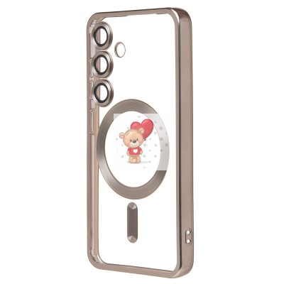 Чехол-накладка для Samsung Galaxy S24 (титановый) - SM027 SafeMag