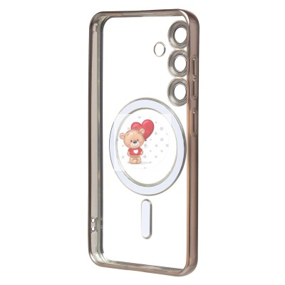 Чехол-накладка для Samsung Galaxy S24 (титановый) - SM027 SafeMag