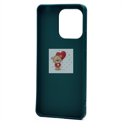 Чехол-накладка для Xiaomi Redmi Note 13 4G Global (собака) (темно-зеленый) - SC335 Чехол-накладка для Xiaomi Redmi Note 13 4G Global (собака) (темно-зеленый) - SC335