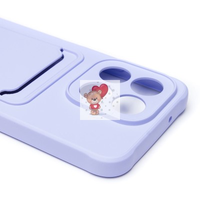 Чехол-накладка для Honor X6b (светло-фиолетовый) - SC304 с картхолдером