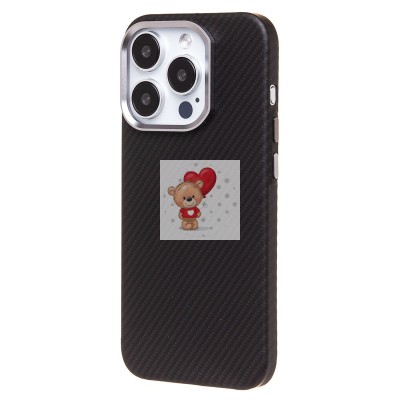 Чехол-накладка для Apple iPhone 15 Pro (черный) - SM028 SafeMag Carbon