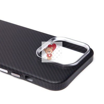 Чехол-накладка для Apple iPhone 15 Pro (черный) - SM028 SafeMag Carbon