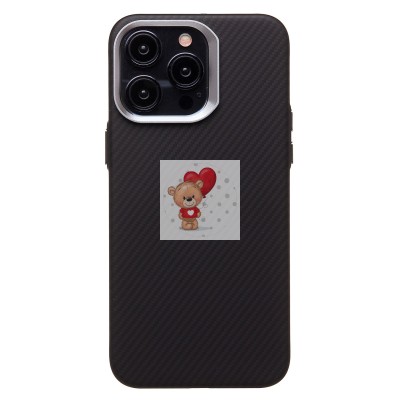 Чехол-накладка для Apple iPhone 15 Pro Max (черный) - SM028 SafeMag Carbon Чехол-накладка для Apple iPhone 15 Pro Max (черный) - SM028 SafeMag Carbon